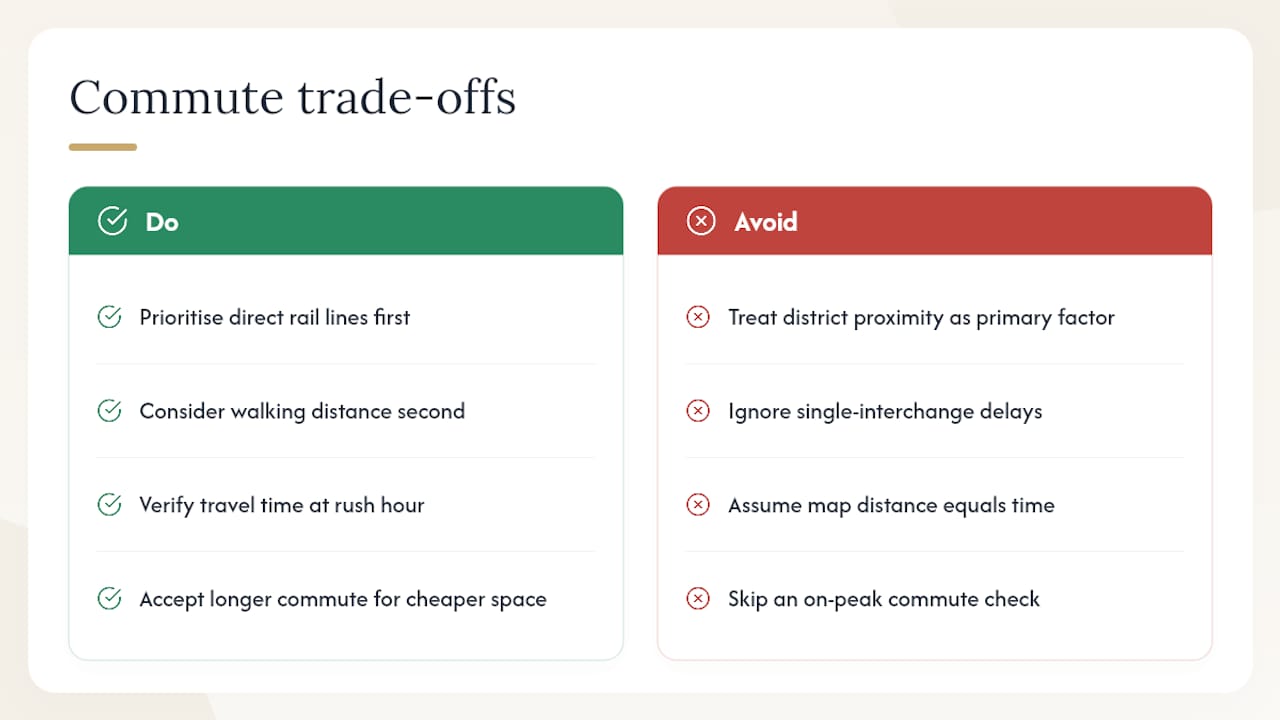 What the Commute Data Actually Means for Buyers — overview diagram